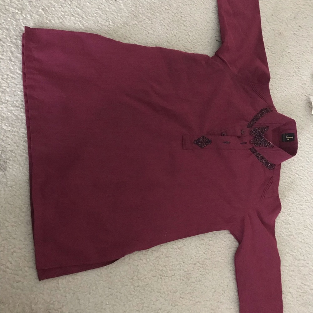 J. Boys kameez, maroon